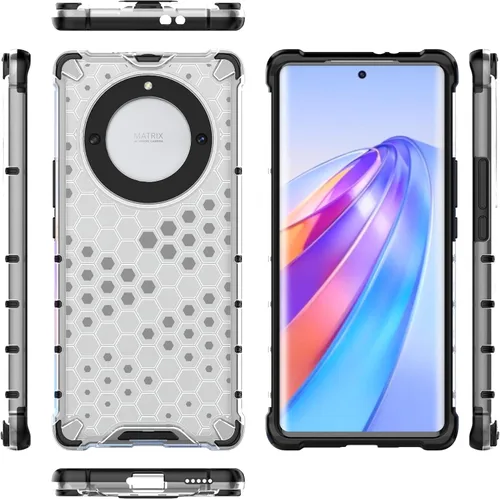 Miniatura 10 de Pzwoxukhov Funda para Huawei Mate 50 Pro, funda para Huawei Mate 50 Pro Honeycomb Anti-Drop Shock-Absorbing Case Negro