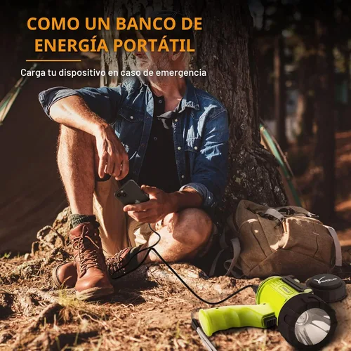 Miniatura 7 de YIERBLUE Linterna recargable de foco con LED de 100,000 lúmenes de alto brillo, luz de punto impermeable IP67 de larga duración, reflector de mano