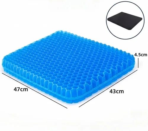 Miniatura 7 de Cojín de asiento de gel – Comodidad ergonómica para oficina, coche, viajes y embarazo Dolor de espalda, coxis, apoya la columna vertebral
