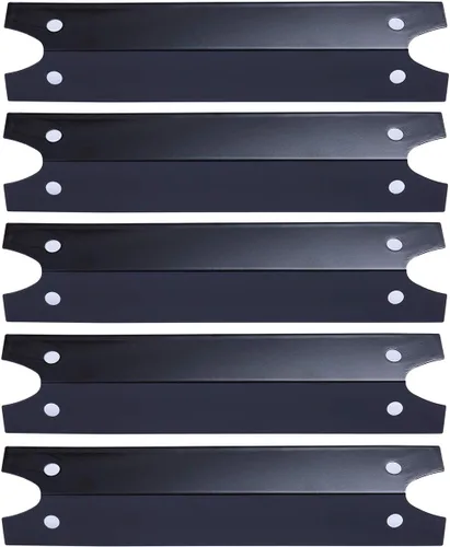 P9731A (paquete de 5) Placa de calor de acero porcelánico de 16 3/4 pulgadas para modelos seleccionados de parrilla de gas Brinkmann, Charmglow