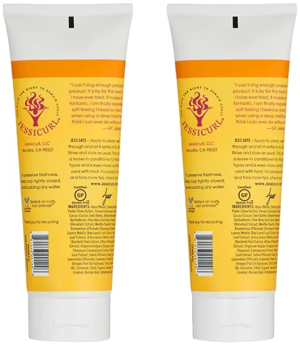 Miniatura 5 de Jessicurl, Tratamiento acondicionador profundo, lavanda cítrica, acondicionador profundo para cabello seco dañado, gran mascarilla