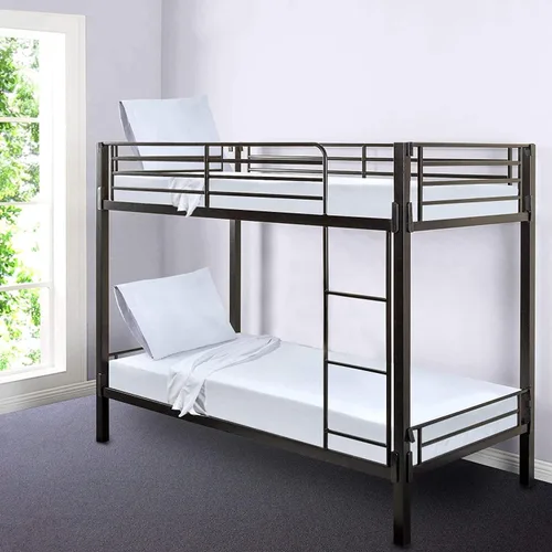 Miniatura 4 de Gilbins Sábana bajera ajustable de 30 x 75 pulgadas, hecha de algodón, perfecta para literas de campamento, caravanas, camas de invitados Blanco