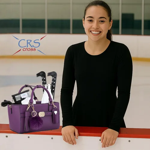 Miniatura 3 de CRS Cross Rink Side Tote. Ice Skating Accessory Bag-Figure Skating, Roller, Inline Skaters, Dance, Cheer.Organizes Guards Water Bottle Phone