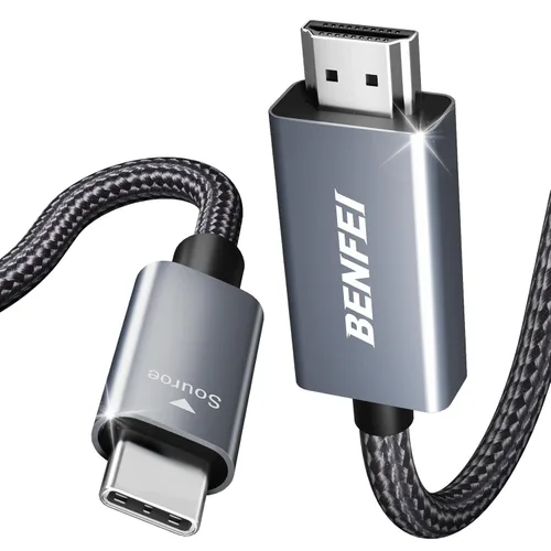 Miniatura 11 de BENFEI Cable USB C a HDMI de 3 pies, cable USB tipo C a HDMI, Thunderbolt 3/4 compatible con iPhone 15 Pro/Max, MacBook Pro/Air 2023, iPad Pro