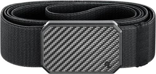 Miniatura 15 de Groove Life - Cinturón de nailon elástico para hombre con hebilla magnética de aluminio
