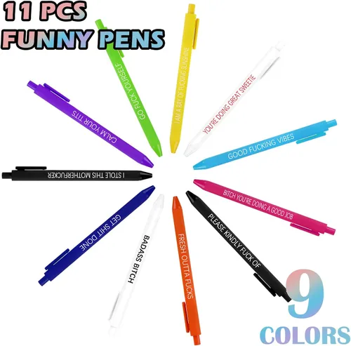 Miniatura 7 de 11 bolígrafos divertidos para uso diario, divertido juego de bolígrafos, bolígrafos de gel novedosos, bolígrafos inspiradores para enfermera