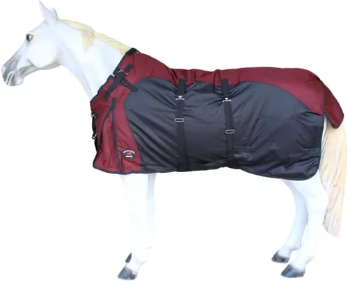 Miniatura 2 de CHALLENGER Manta de invierno de 60 pulgadas 1200D Horse Turnout impermeable de peso pesado 5EE20BG