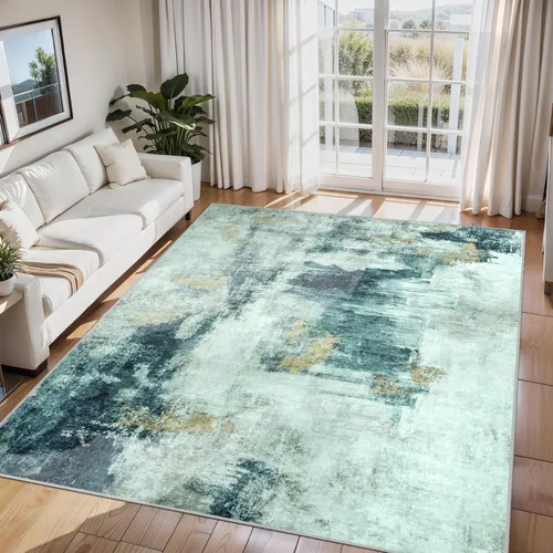 Miniatura 95 de 5x7 Area Rugs for Living Room Rug Washable: Abstract Rug for Dining Room Bedroom Carpet Non Slip 5 by 7 Indoor Modern Nursery Home Office Beige