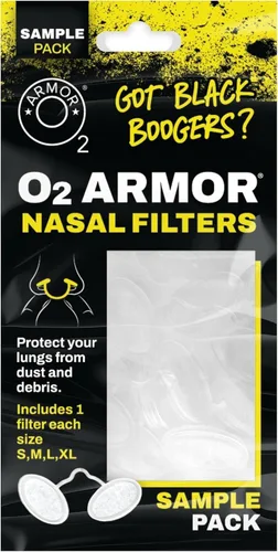 Miniatura 19 de O2 Armor Filtros de nariz para soldadores y alergias - Filtro de nariz para polvo - Filtros nasales para soldadura - Máscara de polvo de nariz