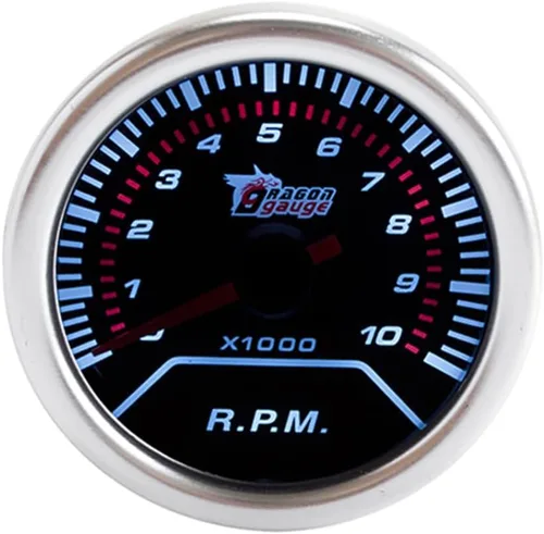 Miniatura 3 de Puntero de motor de auto E Support, calibrador con barras indicadoras de aumento y lentes grises, de 2 pulgadas, Tacho Gauge