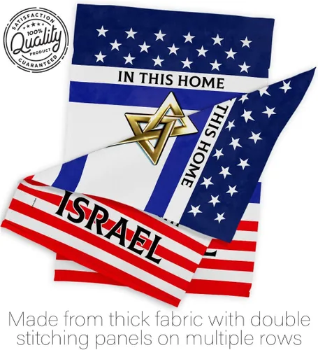 Miniatura 7 de Stand with Israel Bandera de Israel - Banderas americanas para exteriores, paquete de pancartas de 3 x 5 pulgadas, póster para puerta de habitación