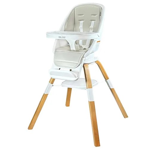 Miniatura 11 de TruBliss Turn-A-Tot - Silla alta para bebés y niños pequeños, comedero portátil de madera 2 en 1 o asiento ajustable para niños con giro de 360 Earl