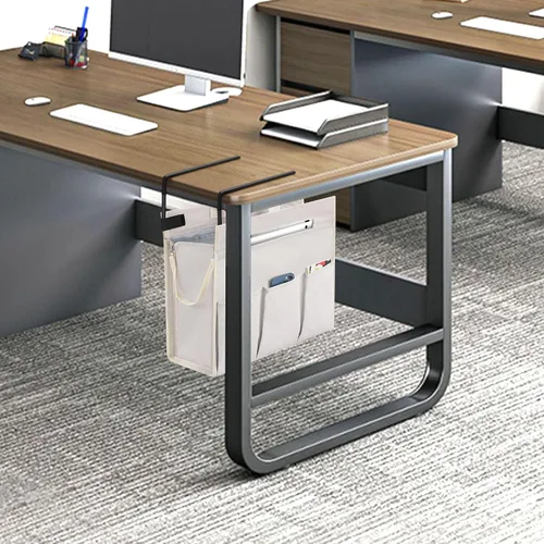 Miniatura 2 de MASTLU Bolsa de almacenamiento para colgar debajo del escritorio, organizador de escritorio, bolsa de almacenamiento lateral de oficina, compatible