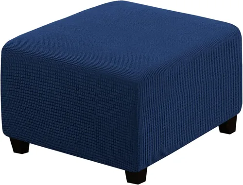 Miniatura 94 de H.VERSAILTEX Funda otomana rectangular de 29 a 34 pies para reposapiés, fundas protectoras para reposapiés, con tela jacquard elástica, gruesa