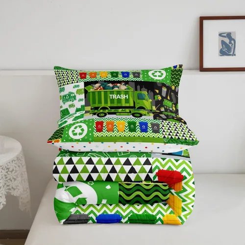 Miniatura 6 de Juegos de Edredón de Bombero Tamaño Twin para Niños, Adultos y Adolescentes, Juego de Ropa de Cama con Patrón de Insignia de Bombero y Llama