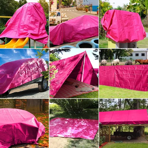 Miniatura 6 de STARPYNG -Lona de polietileno resistente, impermeable, resistente a los rayos UV, resistente a la intemperie, para automóviles, barcos, patios