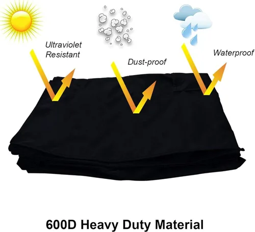 Miniatura 5 de iBirdie Cubierta impermeable para TV de pantalla plana exterior de 46 a 48 pulg., protector de pantalla de tela gruesa 600D, 44.5 x 27.5 x 5.5 pulg.