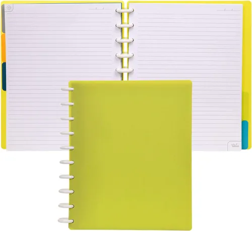 Miniatura 32 de Talia - Cuadernos de notas con tapas, planificador, personalizables, (Azul de Verano, Junior (5.5 pulgadas x 8.5 pulgadas)) Azul verano