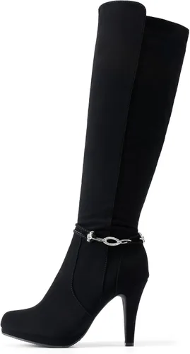 Miniatura 2 de DREAM PAIRS Botas de tacón alto hasta la rodilla para mujer