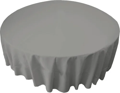 Miniatura 176 de LA Linen - Mantel redondo lavable de popelina de poliéster, resistente a manchas y arrugas, 51", mantel de tela para comedor, cocina, fiesta, Negro