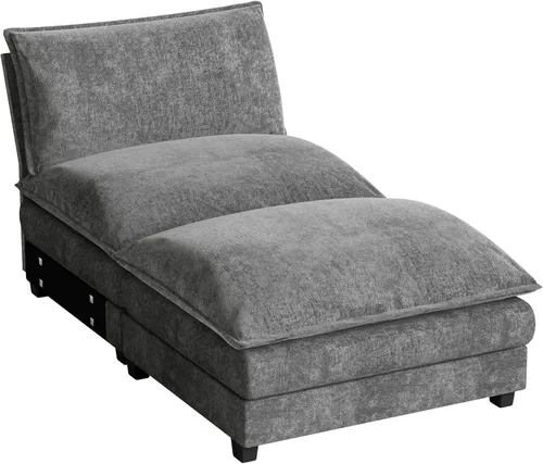 Miniatura 17 de Homall Sofá Seccional Modular de 80", Sofá Biplaza con Cojín de Doble Capa, Combinación DIY de Chenille Profundo Sofá Nube de 2 Asientos para Sala