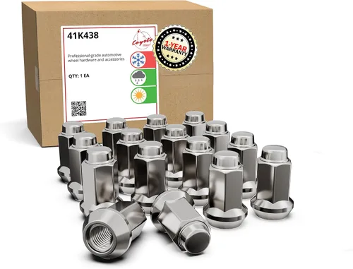 Miniatura 18 de Wheel Accessories Parts 16 tuercas de rosca M10x1.25 Bulge Bellota de 1.26 pulgadas de largo, color negro, hexagonal de 0.551 in para Artic Cat
