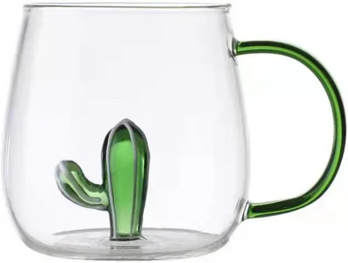 Miniatura 5 de Vasos de vidrio, patrón tridimensional transparente, bebidas de bar, taza de café helado, vaso de jugo, transparente (taza de delfin)