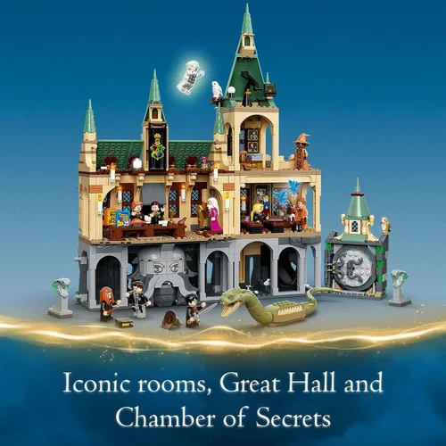 Miniatura 4 de LEGO Harry Potter Hogwarts Chamber of Secrets 76389 - Juguete de castillo con el gran salón, juego de modelos de 20 aniversario con minifigura