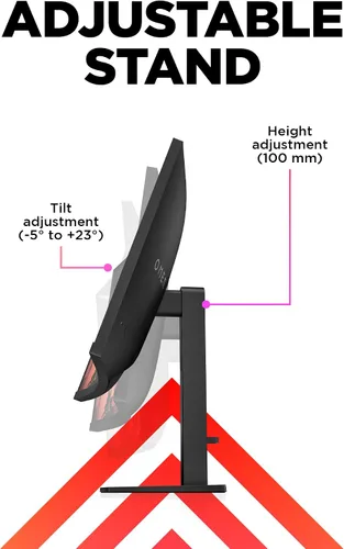 Miniatura 10 de HP OMEN 32c QHD 165Hz Monitor curvo para juegos, pantalla QHD (2560 x 1440), panel VA, 99% sRGB, 90% DCI-P3, 16:9, tecnología AMD FreeSync Premium