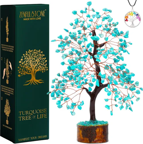Miniatura 17 de Árbol de cristal de 7 chakras, árbol curativo de piedras preciosas para energía positiva, decoración de árbol de cristal para oficina en casa, árbol