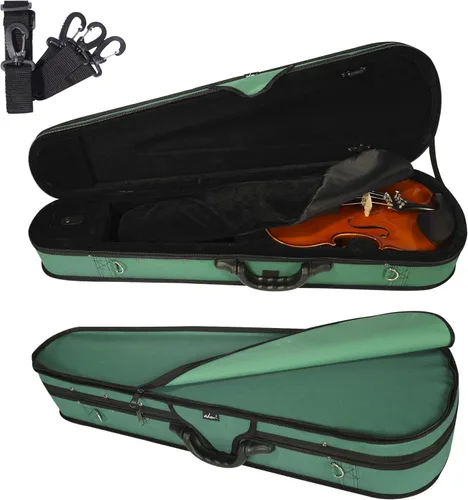 Miniatura 12 de Estuche básico, profesional, rígido, liviano, con forma triangular, para violín, de la marca ADM , Talla full