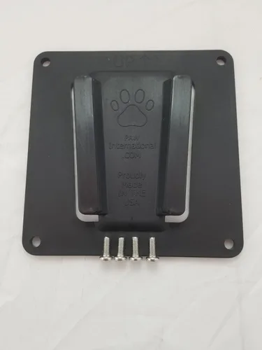 PAW Soporte internacional de TV de polímero negro único para RV | VESA de 3.937 x 3.937 in | Uso con el sistema de montaje de TV PAW Polymer RV