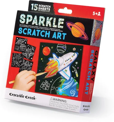 Miniatura 10 de Crocodile Creek Mix & Match Scratch Art - Libro para colorear – Edición Animal Adventure para niños a partir de 5 años 20 páginas para raspar + 20