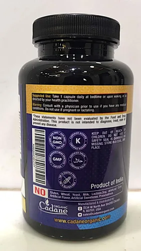 Miniatura 4 de Organic Cadane Suplemento de berberina pura 7 en 1 con quercetina, canela de Ceilán, resveratrol, cardo mariano, semilla de uva y pimienta negra