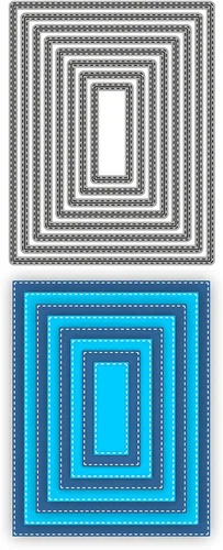 Miniatura 4 de Troqueles para álbumes de recortes, marco de capas de corte de metal para hacer tarjetas, plantilla de perforación de manualidades de papel, 8