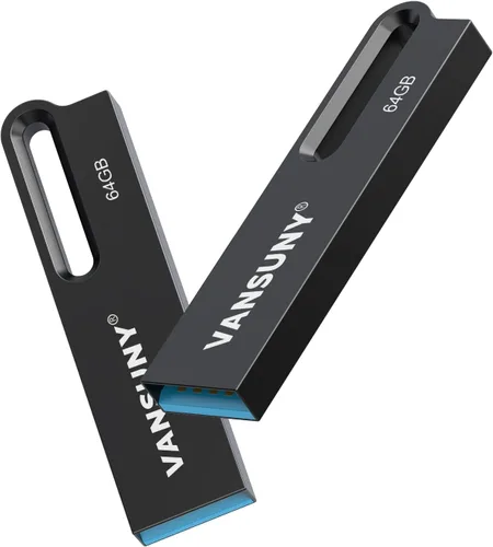 Miniatura 9 de Vansuny Unidad flash USB 3.0 de 256 GB, impermeable, memoria USB 3.0, memoria de ultra alta velocidad, unidad de pulgar portátil para 1Pack negro