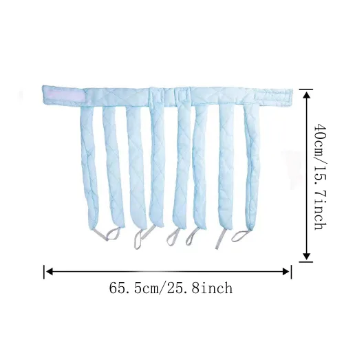 Miniatura 5 de Diadema rizadora de cabello sin calor para mujeres y niñas, material de satén suave, amigable con la piel, rizos de cabello sin calor para cabello
