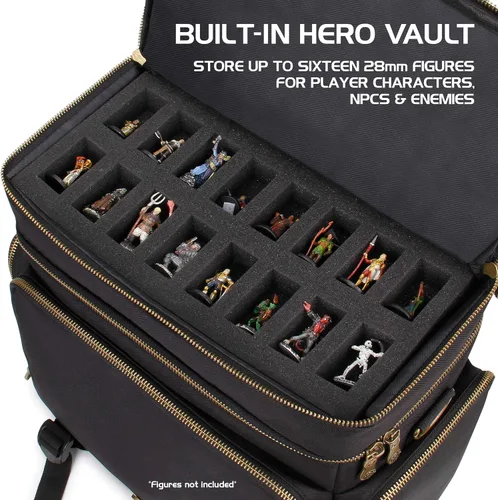 Miniatura 4 de Bolsa de ENHANCE para DnD de mesa - Bolso de aventuras de RPG para Calabozos y Dragones con almacenamiento para miniaturas, soporte para tapetes
