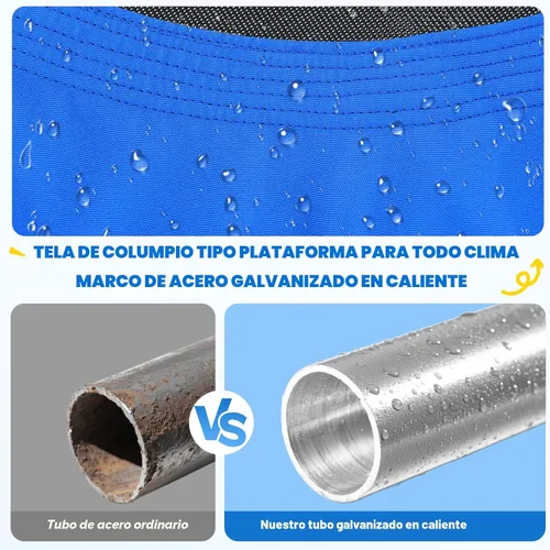 Miniatura 6 de Trekassy Columpio de árbol de plataforma Skycurve de 700 libras y 60 pulgadas para niños y adultos, resistente al desgaste con 2 correas para colgar