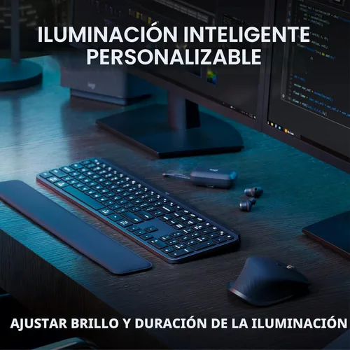 Miniatura 8 de Logitech MX Keys S Combo - Teclado y ratón inalámbrico de alto rendimiento con reposa muñeca, iluminación personalizable, desplazamiento rápido