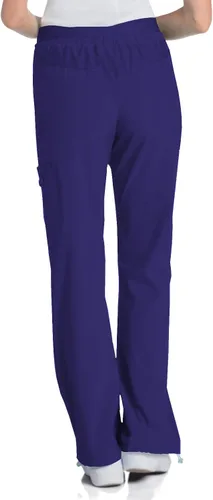 Miniatura 2 de Pantalones médicos con cintura de yoga de 6 bolsillos, ajuste moderno a medida, 9324