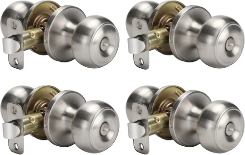 Miniatura 76 de Goldenwarm - Perillas interiores de puerta de bronce aceitado, perillas para puerta de dormitorio, pomo de puerta de bronce con privacidad, perilla