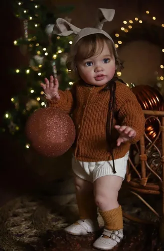 Angelbaby Muñecas Reborn de aspecto real de 26 pulgadas, muñeca de bebé realista de silicona suave con peso para niña recién nacida, adorable niña
