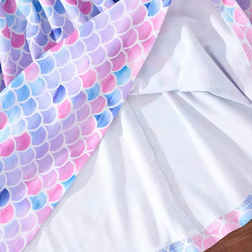 Miniatura 28 de Vestido de verano para niños pequeños, con diseño de dinosaurio, sin espalda, con lazo, vestido de playa de cumpleaños