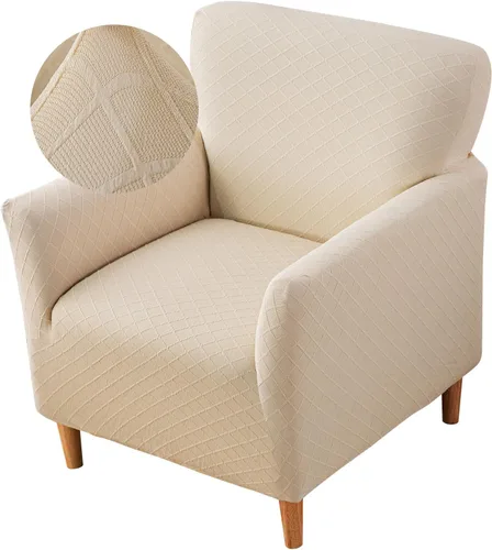 Miniatura 35 de FUANGUI Funda para Sillón de Banquete con Brazos Fundas para Sillas Elásticas Funda para Sillón Club Funda Suave para Sillón Sofá Cubiertas 03