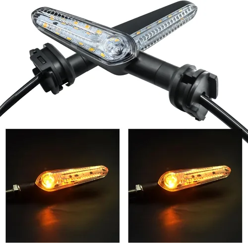 Miniatura 2 de 2 piezas de luces de señal de giro LED de reemplazo para YAMAHA MT07 Tracer 700 XJ6 FZ6 MT09 900 MT10 YZF R1 R3 R6 R6S FZ6 FZ1 FZ Fazer FZ6R FZ07