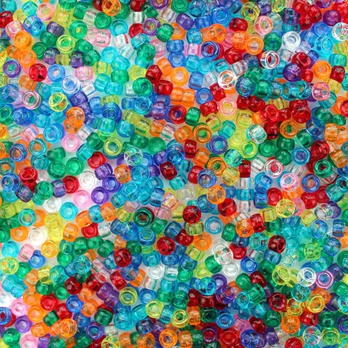Miniatura 7 de Mini cuentas pequeñas de plástico con purpurina brillante, fabricadas en Estados Unidos, 0.157 x 0.276 in (3000 piezas) cuentas para manualidades