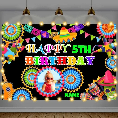Miniatura 10 de Cartel de feliz cumpleaños beige personalizado para telón de fondo grande de feliz cumpleaños, globo aerostático, fiesta, interior y exterior