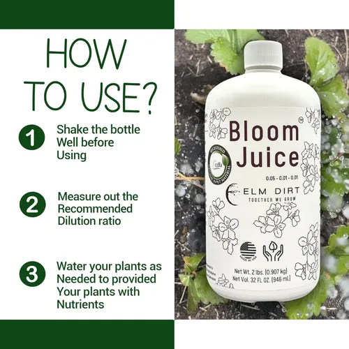 Miniatura 4 de Elm Dirt 's Bloom Juice para todas las plantas con flores (botella de 1-32 onzas)