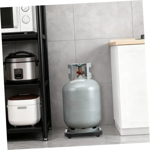 Miniatura 7 de Bandeja redonda de gas fijo al aire libre para consignación de cocina, soporte de base usado, muebles portátiles, almacenamiento doméstico simple